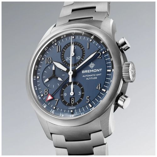 ALT42-CHR-G-SS-BL-B Altitude Chronograph GMT Watch - Bremont - Modalova