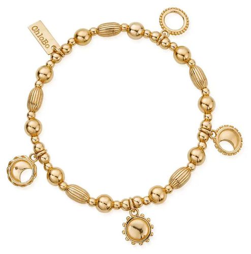 Phases of the Goddess Multi-Charm Bracelet - Gold Jewellery - ChloBo - Modalova