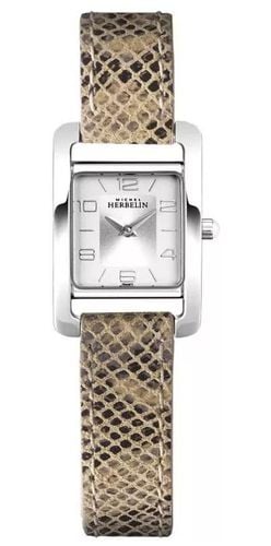 V Avenue | Snake Print Leather Strap 17437/AP21PYT Watch - Herbelin - Modalova