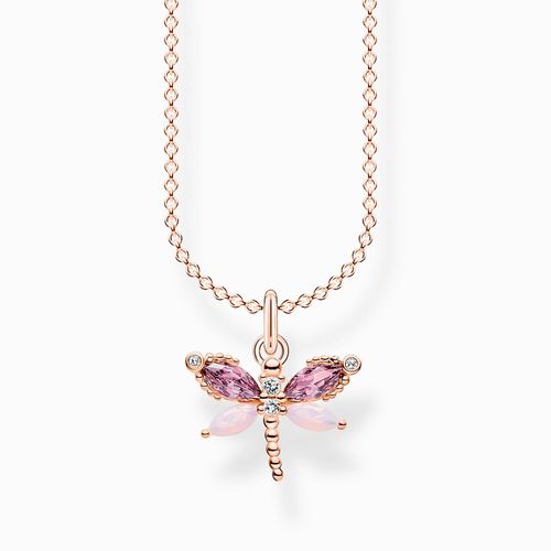 Dragonfly Necklace - 18k Rose Gold Plated (38 - Jewellery - Thomas Sabo - Modalova