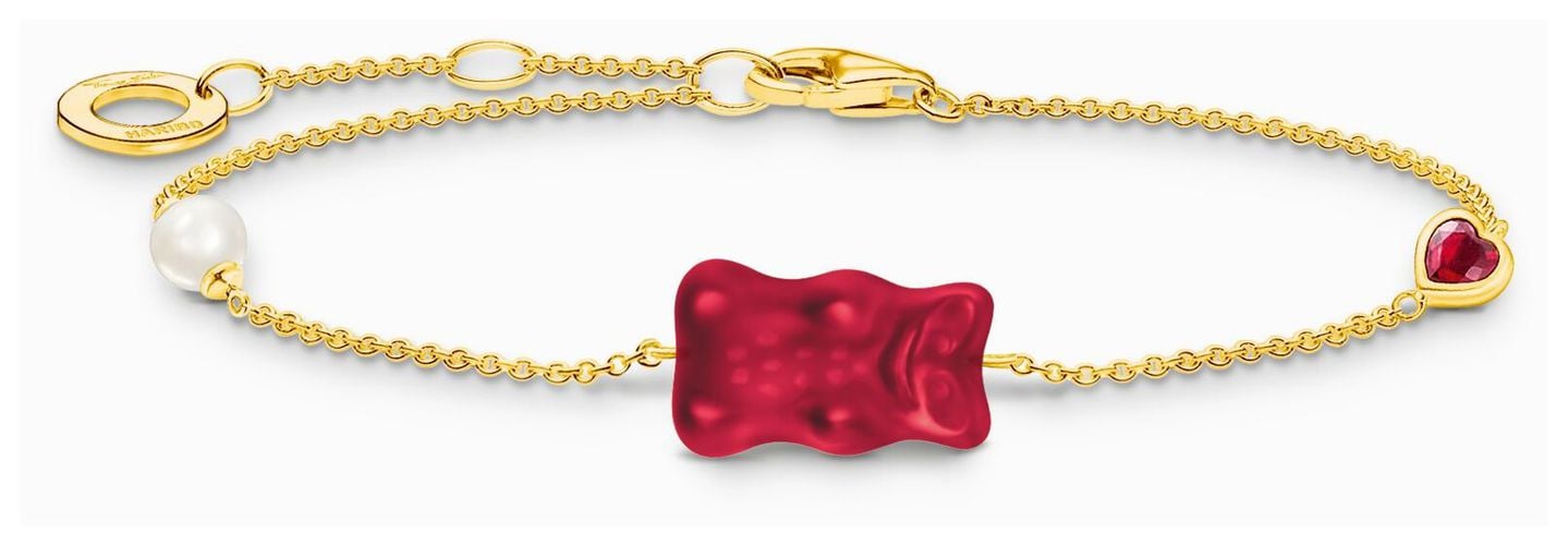 X HARIBO Red Goldbear Gummy Bear Gold-Plated Jewellery - Thomas Sabo - Modalova