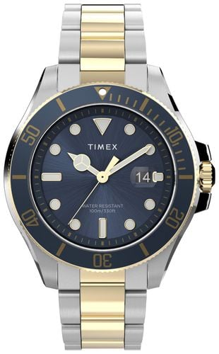 Men's Harborside Coast (43mm) Dial / Two-Tone Watch - Timex - Modalova