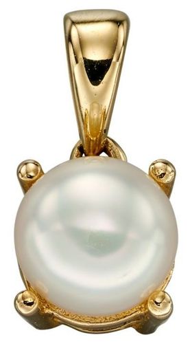 Ct Y/g FW Pearl June Birth Stone Pendant Only Jewellery - Elements Gold - Modalova