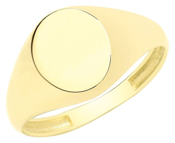 Oval Hollowed Signet Ring Jewellery - James Moore TH - Modalova