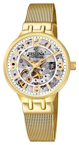 Ladies -Toned Auto W/Mesh Watch - Festina - Modalova