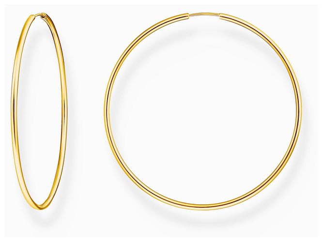 Big Gold-Plated Sterling Silver Hoop Earrings Jewellery - Thomas Sabo - Modalova