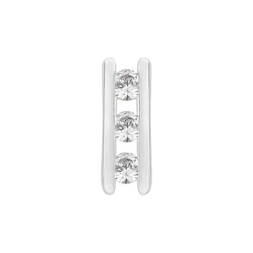 Channel Set Trilogy Pendant (0.25ct) Jewellery - Perfection Crystals - Modalova