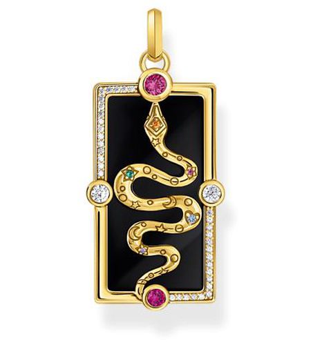 Black Cold Enamel Variuos Stone Yellow Gold Jewellery - Thomas Sabo - Modalova