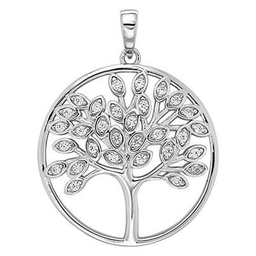 Smaller Silver Tree Of Life Pendant G61016 Jewellery - James Moore TH - Modalova