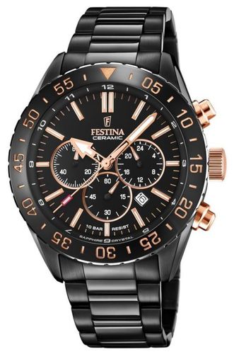 Men's Chronograph | Ceramic Bezel | Watch - Festina - Modalova