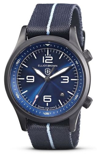 Canford Quartz (44mm) Ocean Metallic Watch - Elliot Brown - Modalova