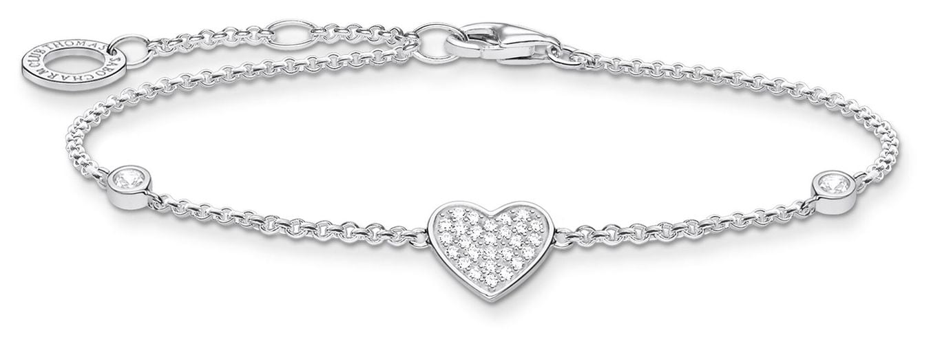 Silver Stone Heart Bracelet | 925Sterling Silver Jewellery - Thomas Sabo - Modalova