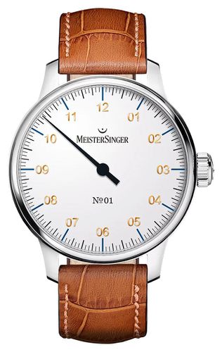 No.1 Dial / Leather Strap AM3301G Watch - MeisterSinger - Modalova