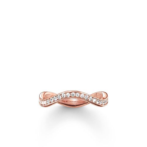 Ring size 56 Rose Gold PLATE C/Z TR2010-416-14- Jewellery - Thomas Sabo - Modalova