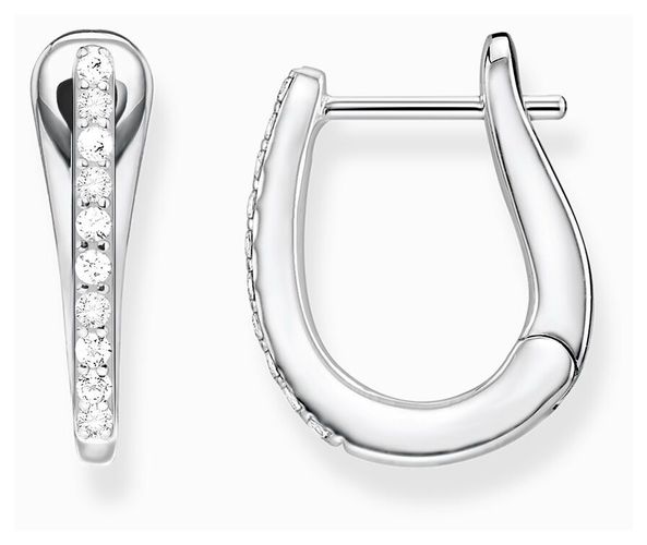 Classic Hoop Earrings White Jewellery - Thomas Sabo - Modalova