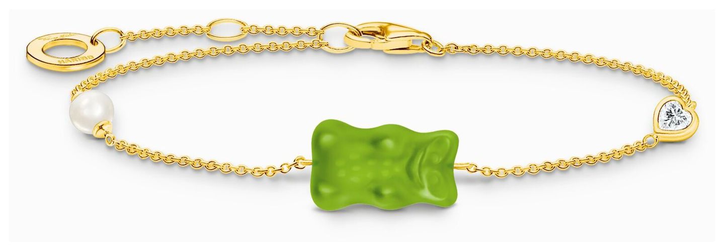 X HARIBO Green Goldbear Gummy Bear Gold-Plated Jewellery - Thomas Sabo - Modalova