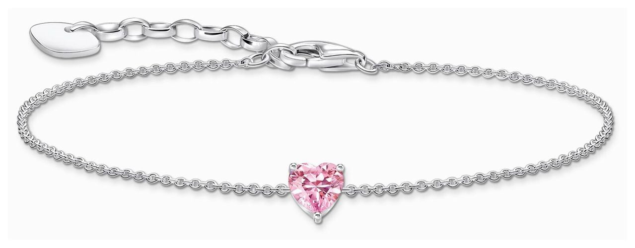 Zirconia Heart-Shaped Crystal Sterling Jewellery - Thomas Sabo - Modalova