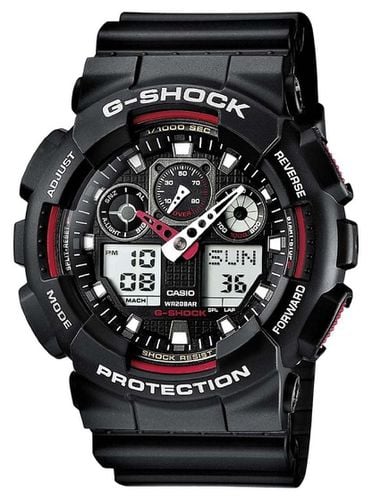 G-Shock Chronograph Alarm Red GA-100-1A4ER Watch - Casio - Modalova