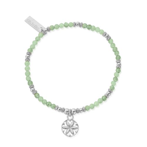 In Bloom FLOWER MANDALA Aventurine Bracelet - 925 Jewellery - ChloBo - Modalova