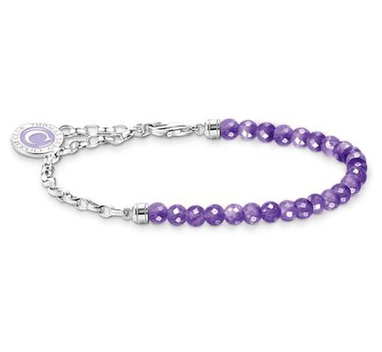 Silver Violet Imitation Bead Bracelet A2130-007- Jewellery - Thomas Sabo - Modalova