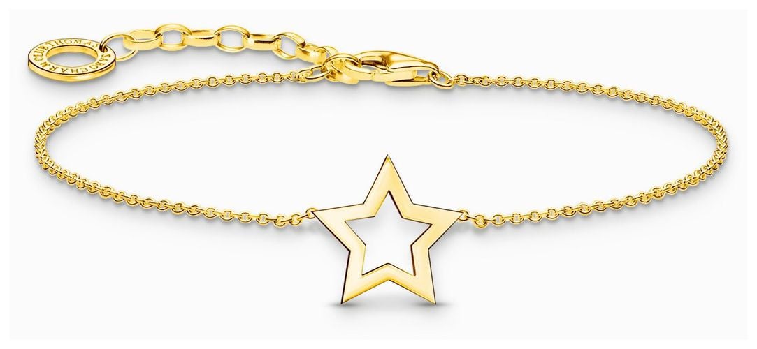 Star Charm Gold-Plated Sterling Silver Bracelet Jewellery - Thomas Sabo - Modalova