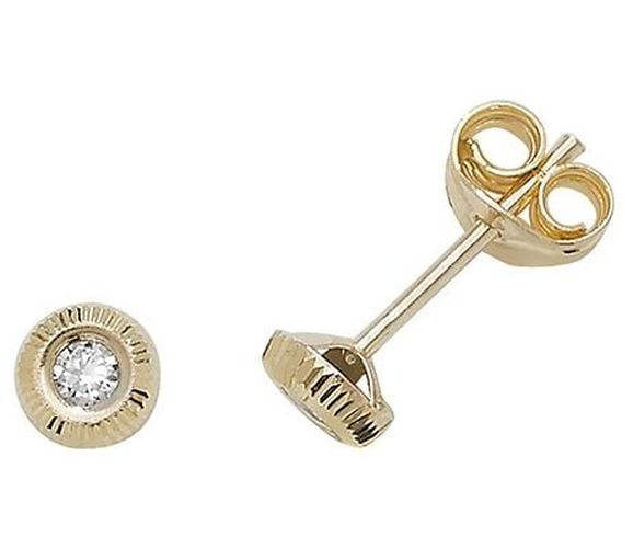 CZ Dot Stud Earrings ES394 Jewellery - James Moore TH - Modalova