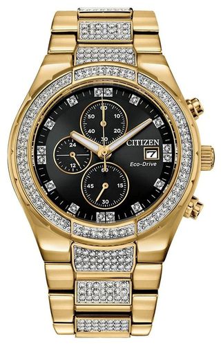 Men's Eco-Drive -Tone Crystal Set CA0752- Watch - Citizen - Modalova