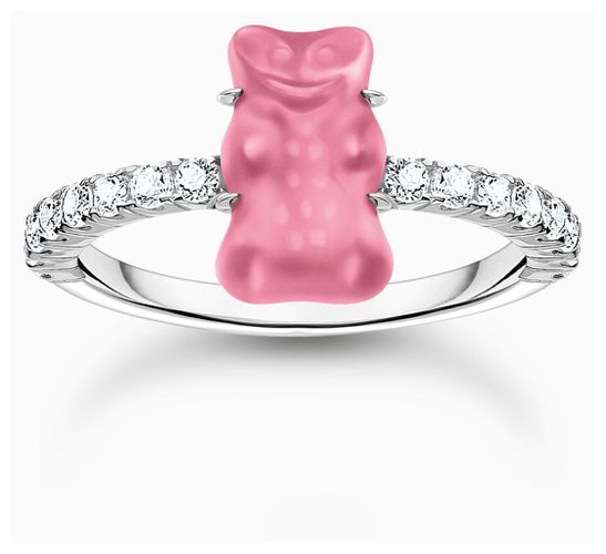 X HARIBO Pink Goldbear Zirconia Set Sterling Jewellery - Thomas Sabo - Modalova