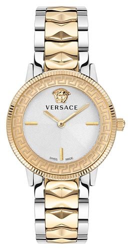 V-TRIBUTE (36mm) Dial / Two-Tone Stainless Watch - Versace - Modalova