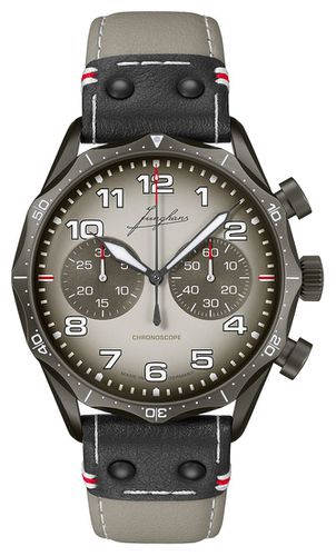 Meister Pilot Chronoscope Desert | Leather Strap 27 Watch - Junghans - Modalova