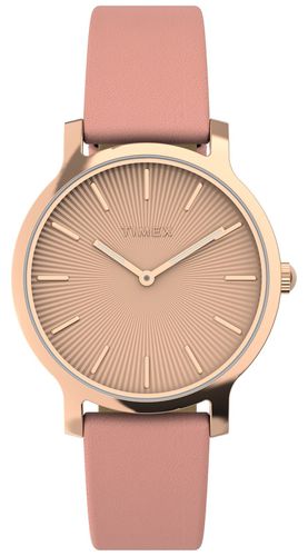 Women's Transcend (34mm) Dial / Leather Watch - Timex - Modalova