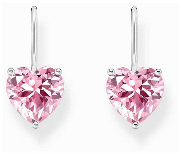 Heart-Shaped Pink Zirconia Drop Jewellery - Thomas Sabo - Modalova