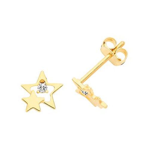 Cubic Zirconia Double Star Jewellery - James Moore TH - Modalova