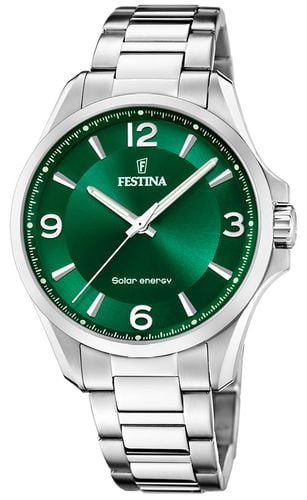 Men's Solar Energy (41.5mm) Dial / Stainless Watch - Festina - Modalova