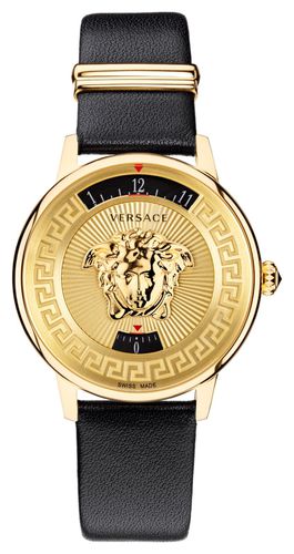 MEDUSA ICON (38mm) Dial / Leather Watch - Versace - Modalova