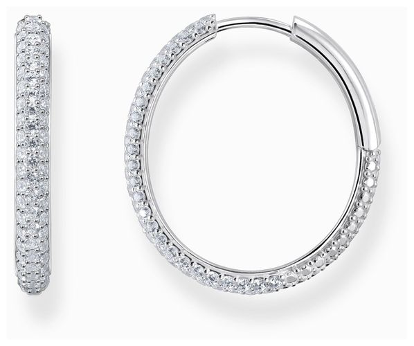 Zirconia PavÃ© Hoop Jewellery - Thomas Sabo - Modalova