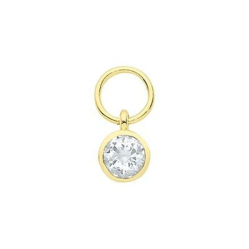 Ct Gold Bezel Cubic Zirconia Earring Jewellery - James Moore TH - Modalova