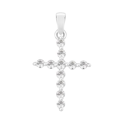 Claw Set Cross Pendant (0.33ct) P3603-SK Jewellery - Perfection Crystals - Modalova