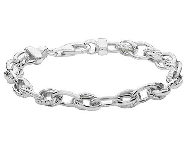 Silver Unisex TH Silver Braclet G2559 Jewellery - James Moore TH - Modalova