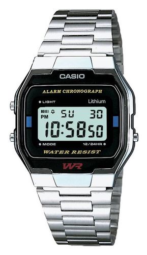 Vintage Retro Dial / Stainless Steel Bracelet Watch - Casio - Modalova