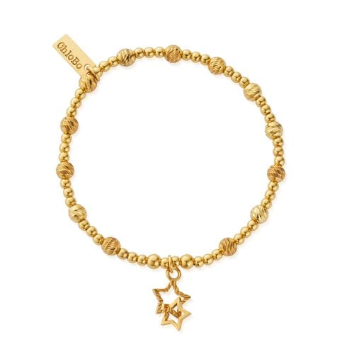 In Bloom SPARKLE Interlocking Star Bracelet - Gold Jewellery - ChloBo - Modalova