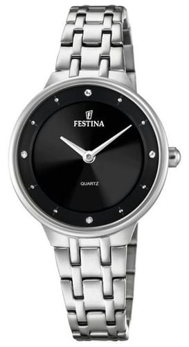 Ladies Steel With CZ Sets & Steel Bracelet Watch - Festina - Modalova