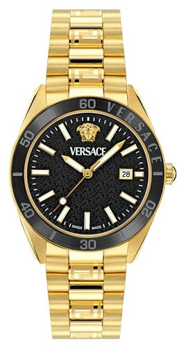 V-DOME (42mm) Dial / -Tone Stainless Steel Watch - Versace - Modalova