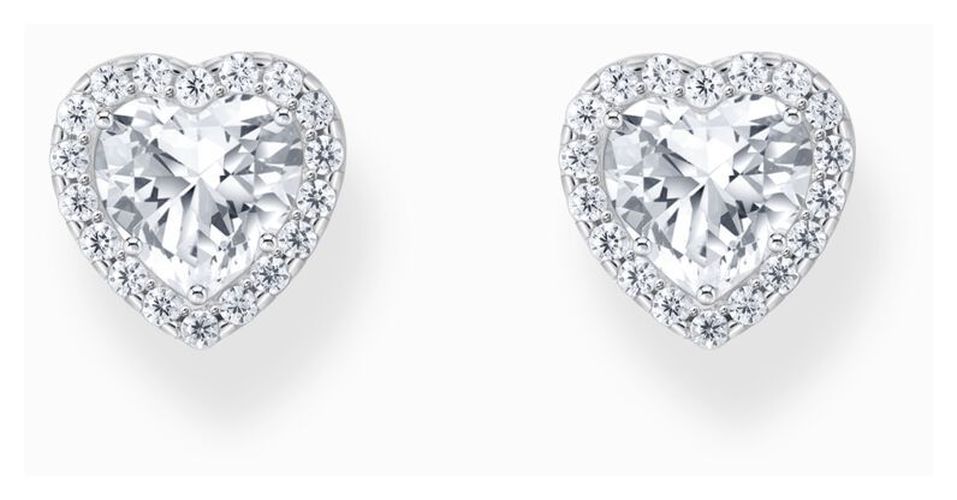 Heart Shape Halo Design Zirconia Sterling Jewellery - Thomas Sabo - Modalova