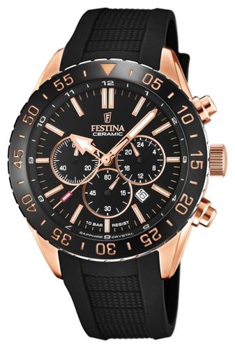 Men's Ceramic | Silicone Strap | Dial Watch - Festina - Modalova