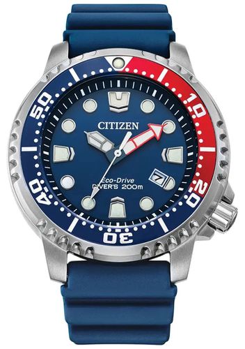 Men's Promaster Diver | Eco-Drive | Dark Dial Watch - Citizen - Modalova