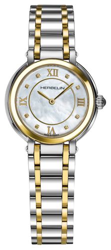 Galet | Mother-of-Pearl Dial | Two-Tone Stainless Watch - Herbelin - Modalova