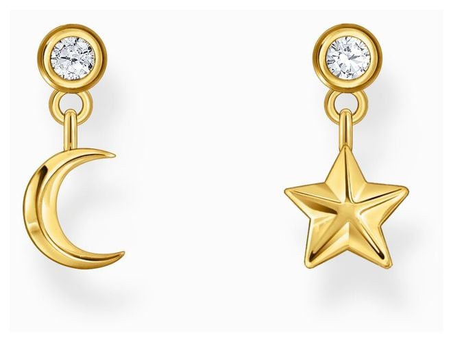 Star and Moon Charm Gold-Plated Sterling Silver Jewellery - Thomas Sabo - Modalova