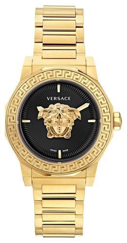 MEDUSA DECO (38mm) Black Dial / PVD Stainless Watch - Versace - Modalova