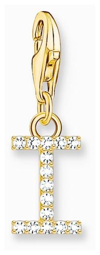 Charm Pendant Letter I With Stones Gold Jewellery - Thomas Sabo - Modalova